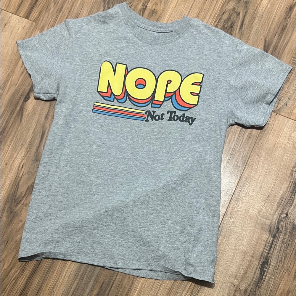 Kids Graphic Tee with 'NOPE Not Today' Design